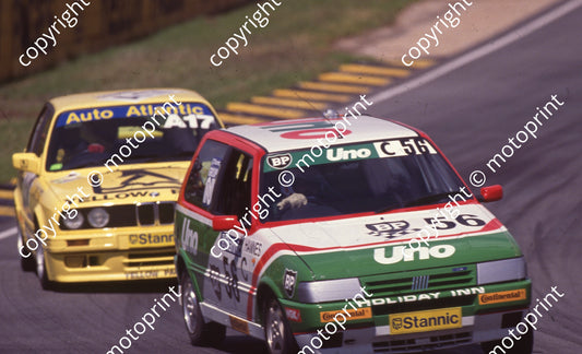 1991 Kya Stannic 56 Hannes Grobler Uno Turbo 17 Clive Rice BMW 325iS (Watling Photo)