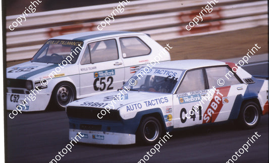 1991 Kya Wesbank 41 Johan Grundligh Stanza 52 Neville Tillman Golf GTi (Watling Photo)