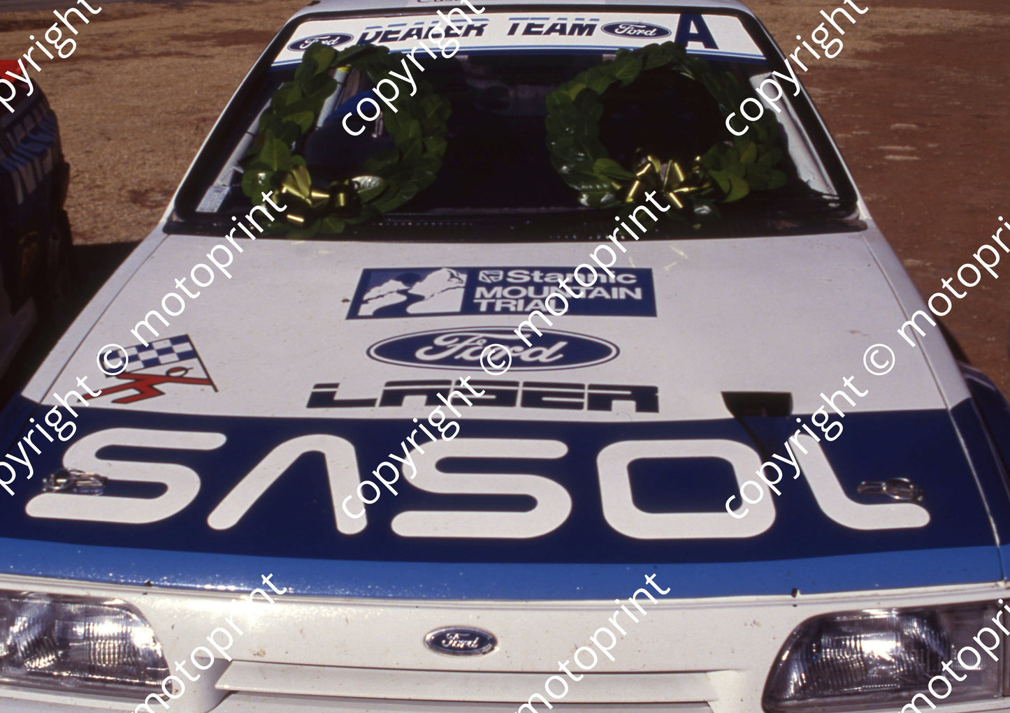 1991 Stannic Mtn 2 Sarel van der Merwe, Franz Boshoff Ford Laser  (courtesy Roger Swan) (126)