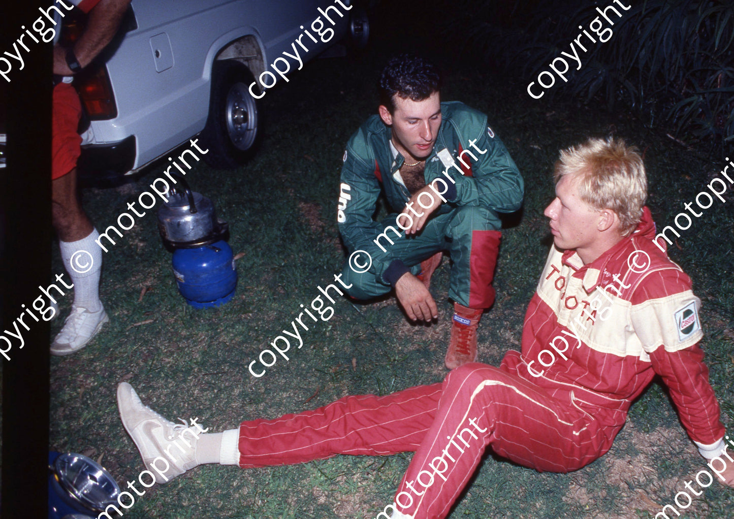 1991 Total 14 Paolo Piazza-Musso, Enzo Kuun tea time (Courtesy R Swan) (16)