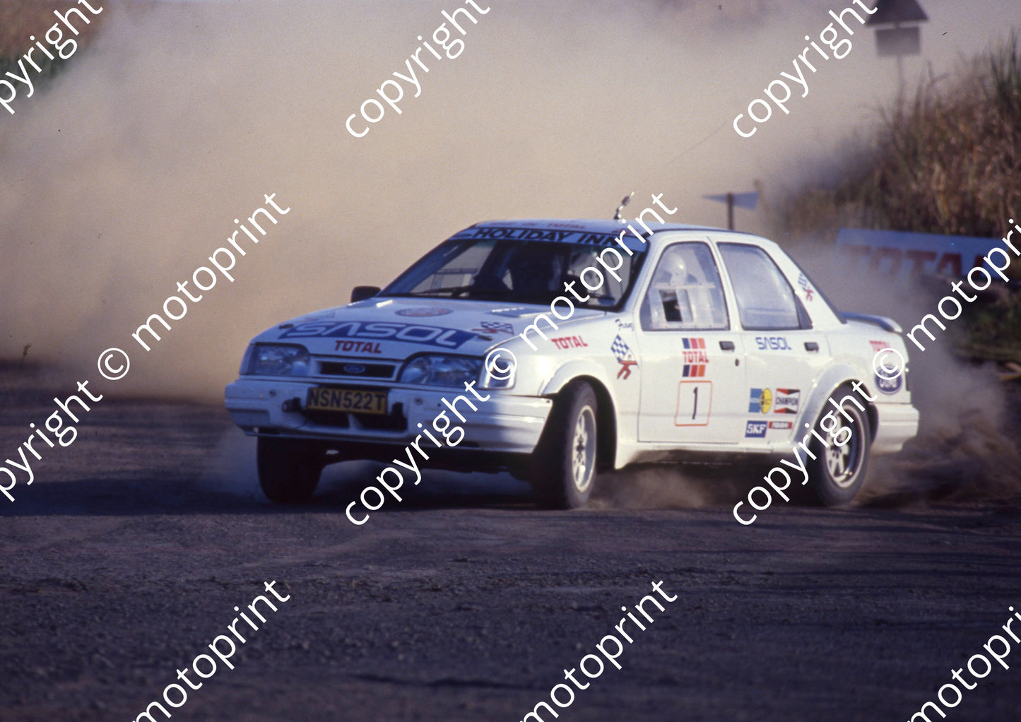 1991 Total 1 Sarel vd Merwe, Franz Boshoff Ford Laser turbo (Courtesy R Swan) (28)
