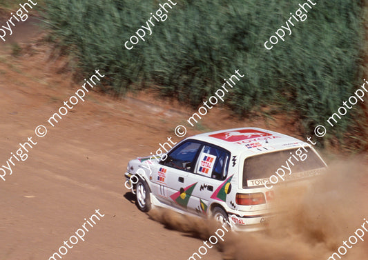 1991 Tour de Total 11 Ben, Isebel vd Westhuizen  Corolla(Colin Watling Photographic) (10)