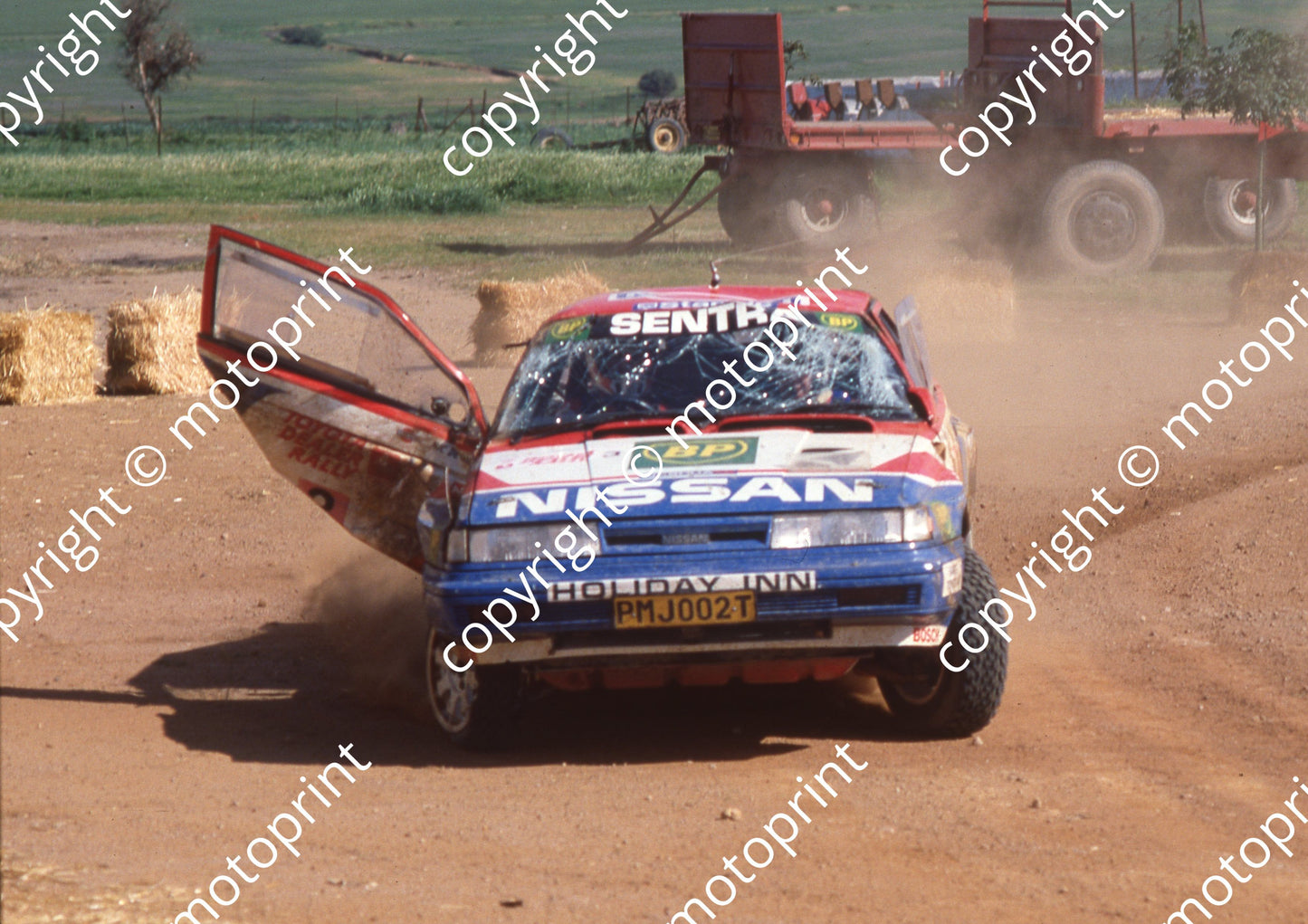 1991 Toyota Dealer Rally 3 Nic de Waal, GUy Hodgson Sentra 4x4 2nd (Colin Watling Photo)