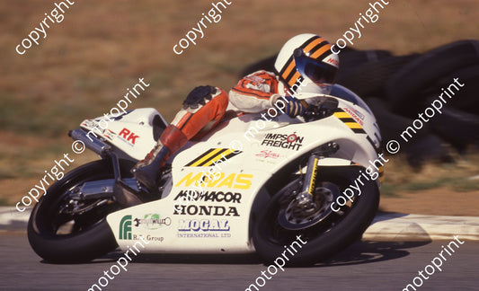 1991 Welkom MC 3 Kevin Hellyer Honda RS (Colin Watling Photographic) (2)