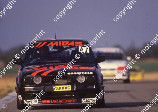 1991 Welkom Stannic 7 Peter Lanz BMW 325iS NOTE COLOUR SCHEME (Watling Photo)