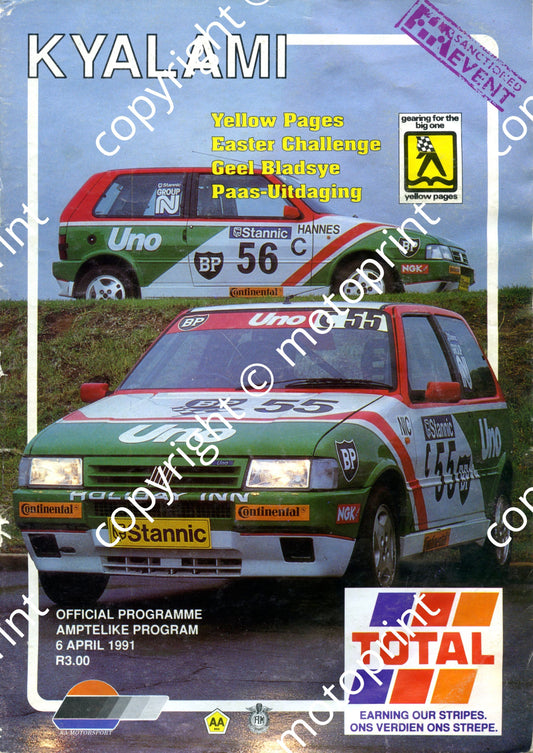 1991 Yellow Pages Easter; entry lists motorcycles, GTi, Gp N, Wesbank mod  001