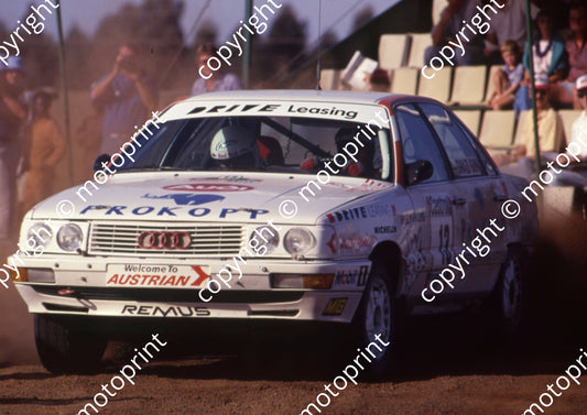 1992 Castrol Intnl 13 Raphael Sperrer, Ernst Loidl Audi  8th (courtesy Roger Swan) (1)