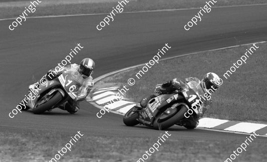 1992 Hockenheim German GP 250 11 Andy Preining Aprilia 16 Alberto Puig Aprilia (Colin Watling Photographic) (28)