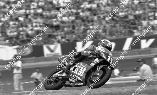 1992 Hockenheim German GP 250 11 Andy Preining Aprilia (Colin Watling Photographic) (71)