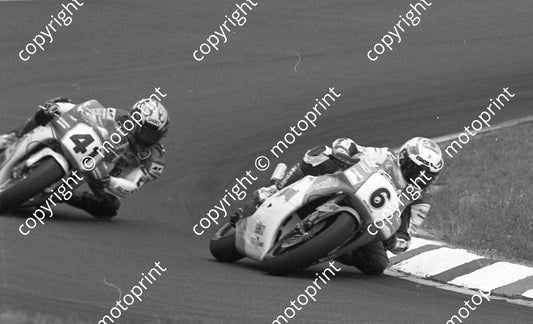 1992 Hockenheim German GP 250 41 Nobuyuki Wakai Suzuki 6  Loris Capirossi Honda (Colin Watling Photographic) (11)