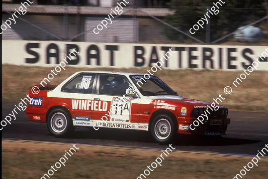 1992 Killarney 9 hr A11 Deon Schoeman, Johan van Loggerenberg, Ferdi de Vos BMW 325iS (courtesy Roger Swan) (4)