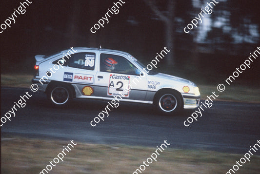1992 Killarney 9 hr A2 Grant McCLeery Leon Mare Opel Kadett 16V evening(courtesy Roger Swan) (2)