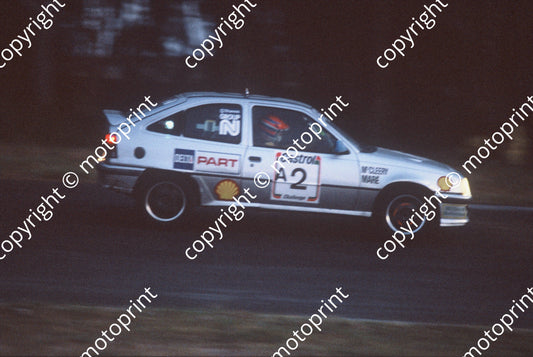 1992 Killarney 9 hr A2 Grant McCLeery Leon Mare Opel Kadett 16V evening(courtesy Roger Swan) (6)