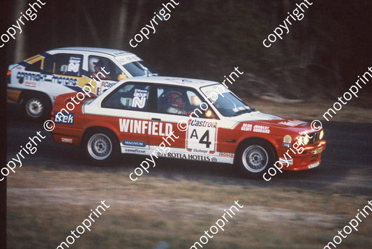 1992 Killarney 9 hr A4 Deon Joubert Geoff Goddard BMW 325iS evening(courtesy Roger Swan) 2826 (10)