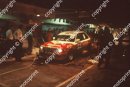 1992 Killarney 9 hr A5 Hannes Oosthuizen Rob Smith BMW325iS night pits (courtesy Roger Swan) (4)