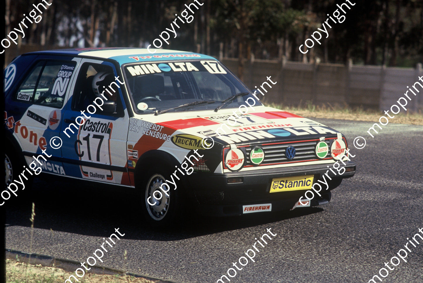 1992 Killarney 9 hr B17 Nico van Rensburg, Peter and Gretha de Weerdt Golf GTi(courtesy Roger Swan) (2)