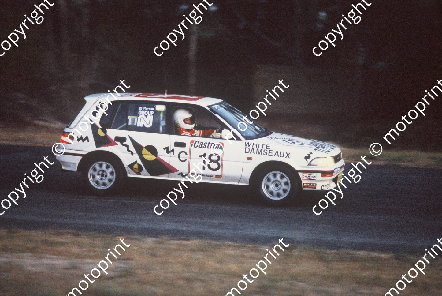 1992 Killarney 9 hr C18 Mike White Serge Damseaux Toyota Conquest RSi evening (courtesy Roger Swan) (7)