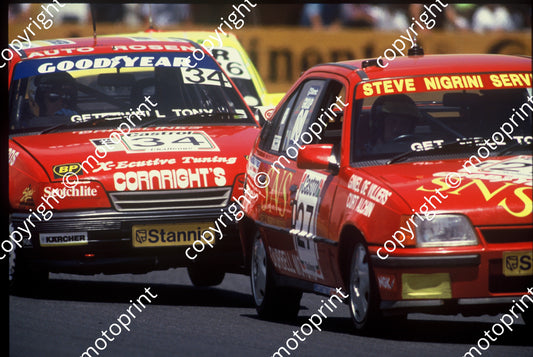 1992 Killarney 9 hr D27 Giniel de Villiers Curt Alchin E34 Mark Edwards Steve Corna Opel Cubs (courtesy Roger Swan)