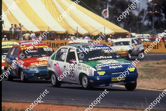 1992 Killarney 9 hr E38 Garth Jones Gavin Ramsay Elisio Miranda E35 Mike O' Sullivan Derick Irving Opel Cubs(Roger Swan)