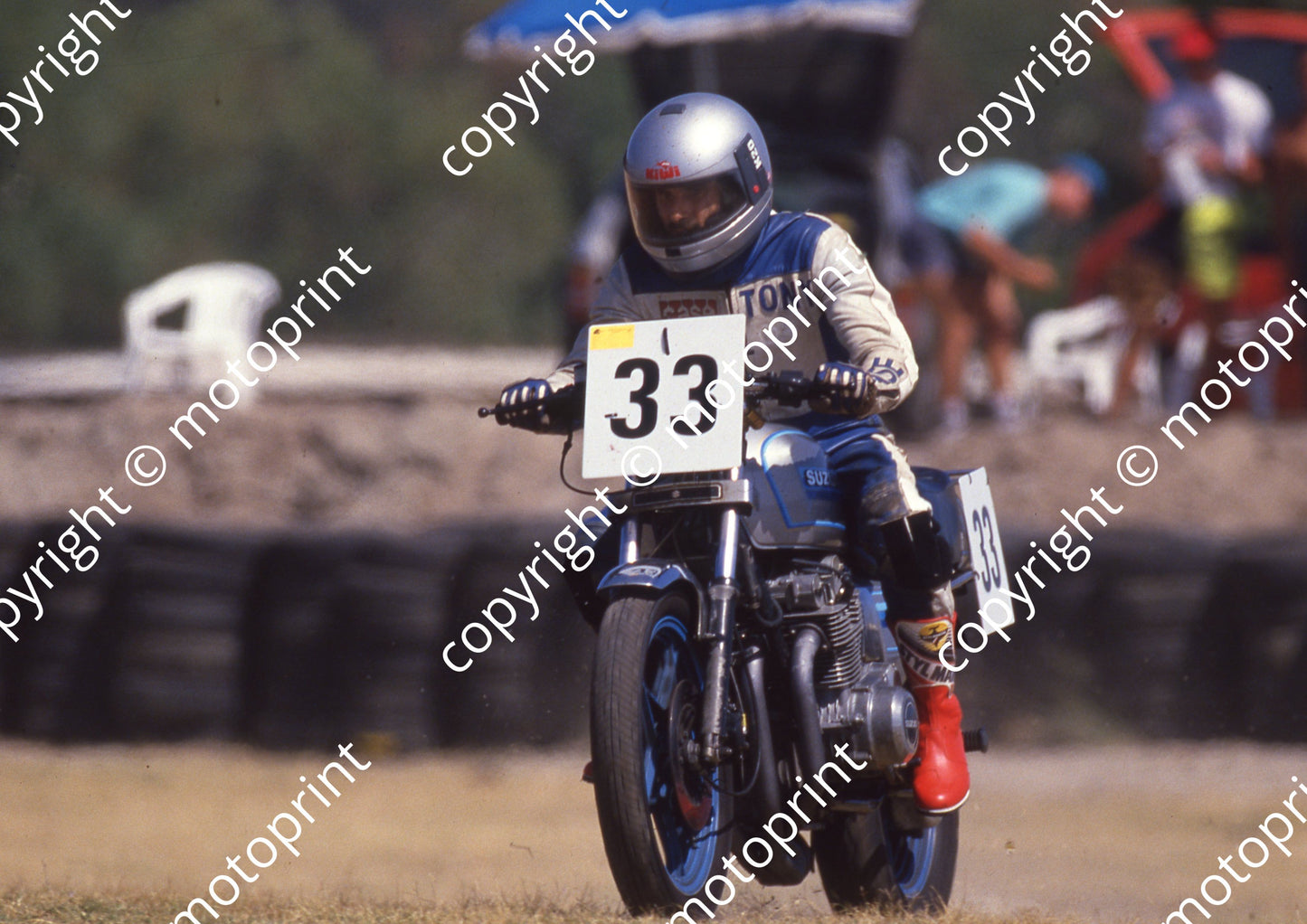 1992 Killarney MC 33 Niel Harran Yamaha FZ check (Colin Watling Photographic)598