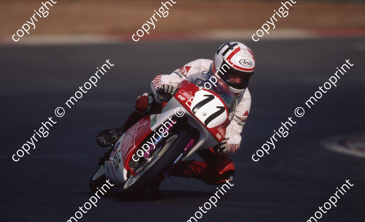 1992 Kya SA GP MC 125 11 Heinz Luethi Honda (Watling Photo)  (1)