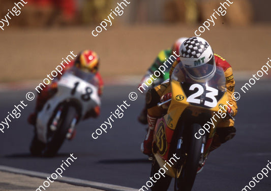 1992 Kya SA GP MC 125 23 Manuel Hernandez Honda (Watling Photo)