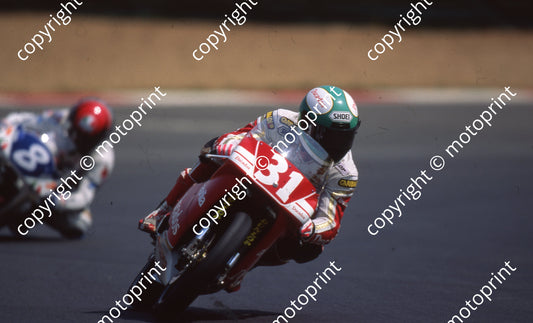 1992 Kya SA GP MC 125 31 Carlos Giro Aprilia (Watling Photo) (22)
