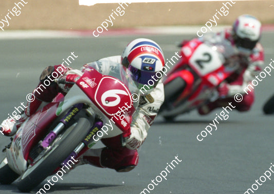 1992 Kya SA GP MC 125 6 J Martinez Honda 2 F Gresini Honda (Watling)