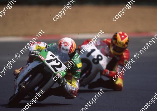 1992 Kya SA GP MC 125 72 Manie Maritz Aprilia 18 Mauriz Vitali Gazzaniga (Watling)  (1)