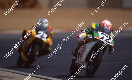 1992 Kya SA GP MC 125 72 Manie Maritz Aprilia (Watling Photo)(32)