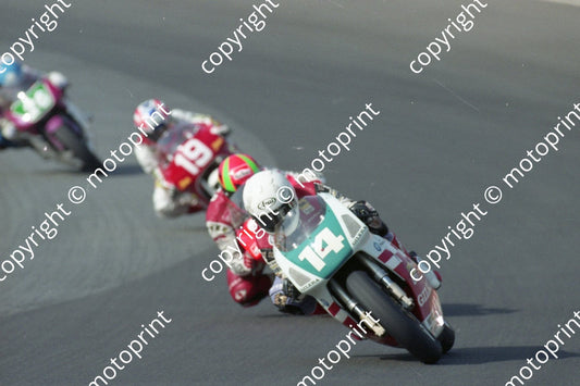 1992 Kya SA GP MC 250 14  Carlos Lavado Gilera (Watling Photo)(1)