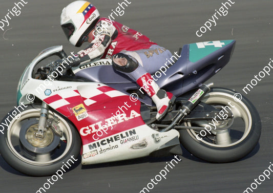 1992 Kya SA GP MC 250 14  Carlos Lavado Gilera (Watling Photo)(2)