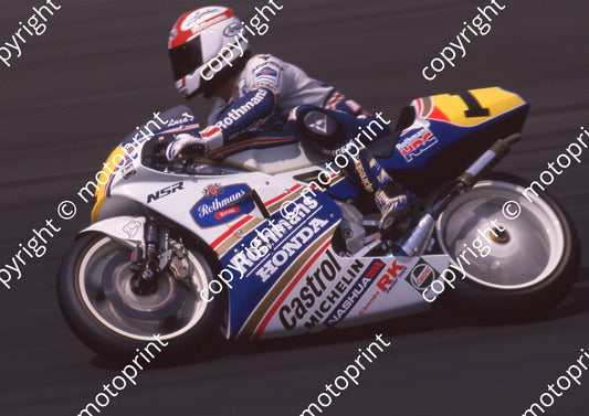 1992 Kya SA GP MC 250 1 Cadalora Honda SCAN A3 SIZE (Watling Photo)