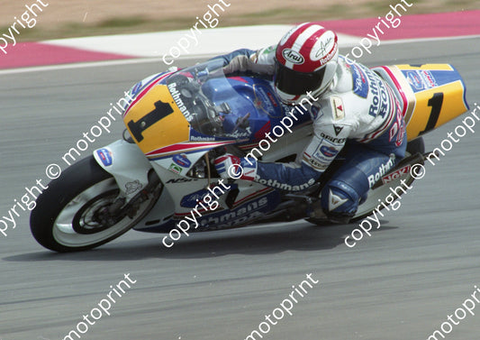 1992 Kya SA GP MC 250 1 Luca Cadalora Honda NSR250 (Watling Photo)