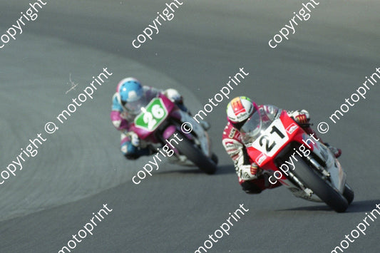 1992 Kya SA GP MC 250 21 Bernard Hanggelli Aprilia (Watling Photo)