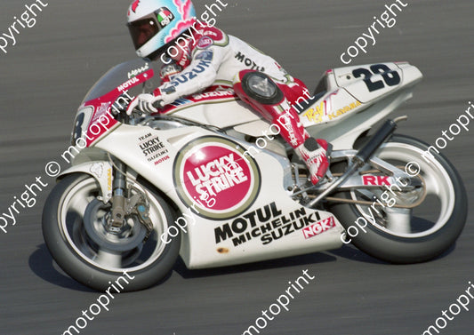1992 Kya SA GP MC 250 28 Herri Torrontegui Suzuki (Watling Photo)(2)