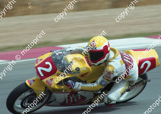 1992 Kya SA GP MC 250 2 Helmut Bradl Honda NSR250 (Watling Photo) (56)