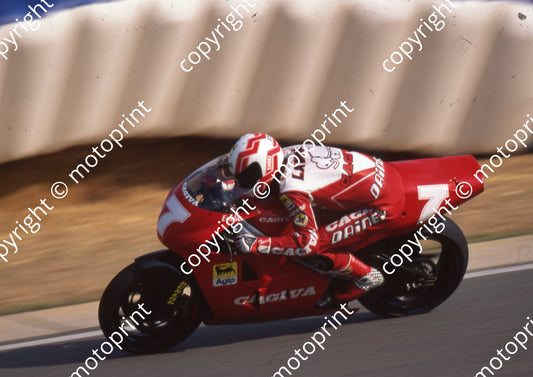 1992 Kya SA GP MC 500 7 Eddie Lawson Cagiva (Watling Photo)