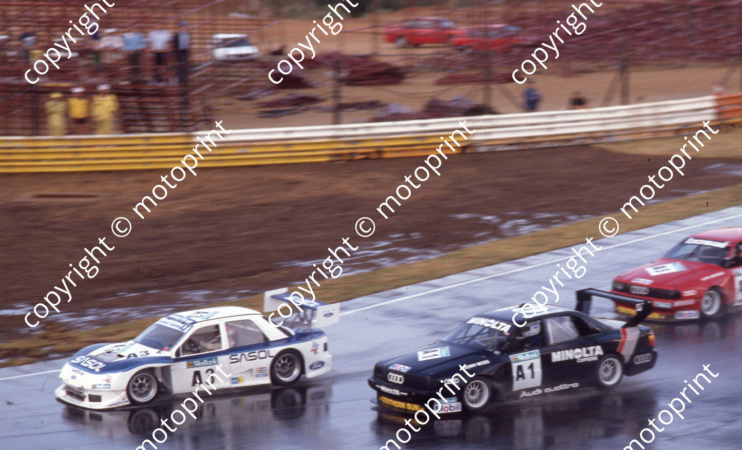 1992 Kya WEsbank mod 3 Sarel vd Merwe Sapphire, 1 Terry MOss Audi, 5 Chris Aberdein Audi (Colin Watling Photographic)