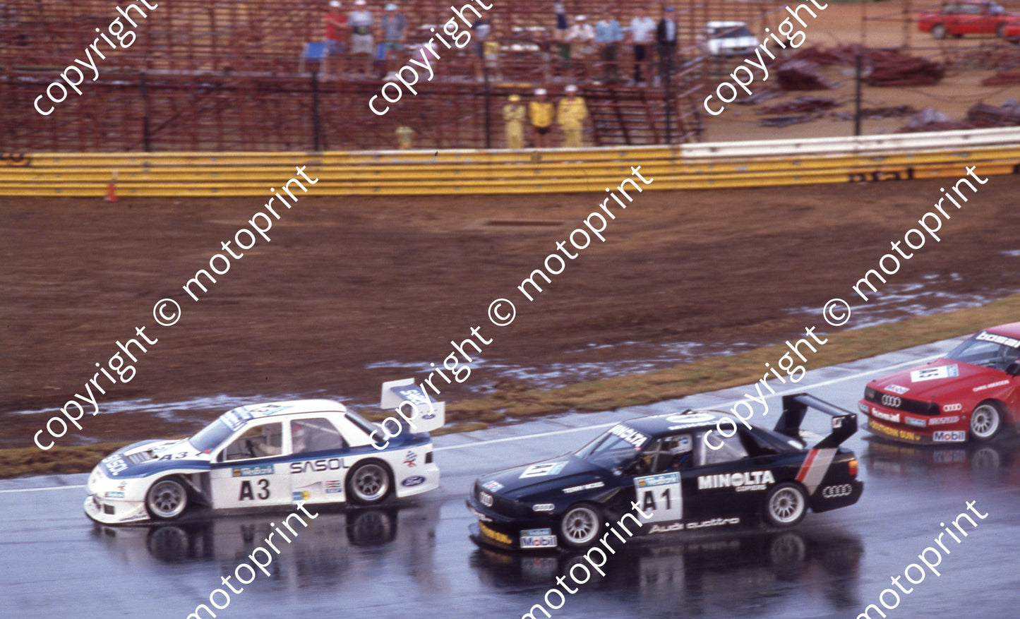 1992 Kya WEsbank mod 3 Sarel vd Merwe Sapphire, 1 Terry MOss Audi, 5 Chris Aberdein Audi (Colin Watling Photographic) (1)