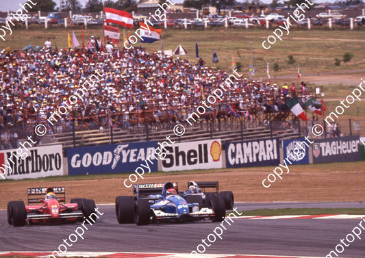 1992 SA GP 22 Pierluigi Martini BMS Dallara Ferrari (Watling) (1)