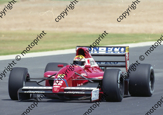 1992 SA GP 22 Pierluigi Martini BMS Dallara Ferrari (Watling) (3)