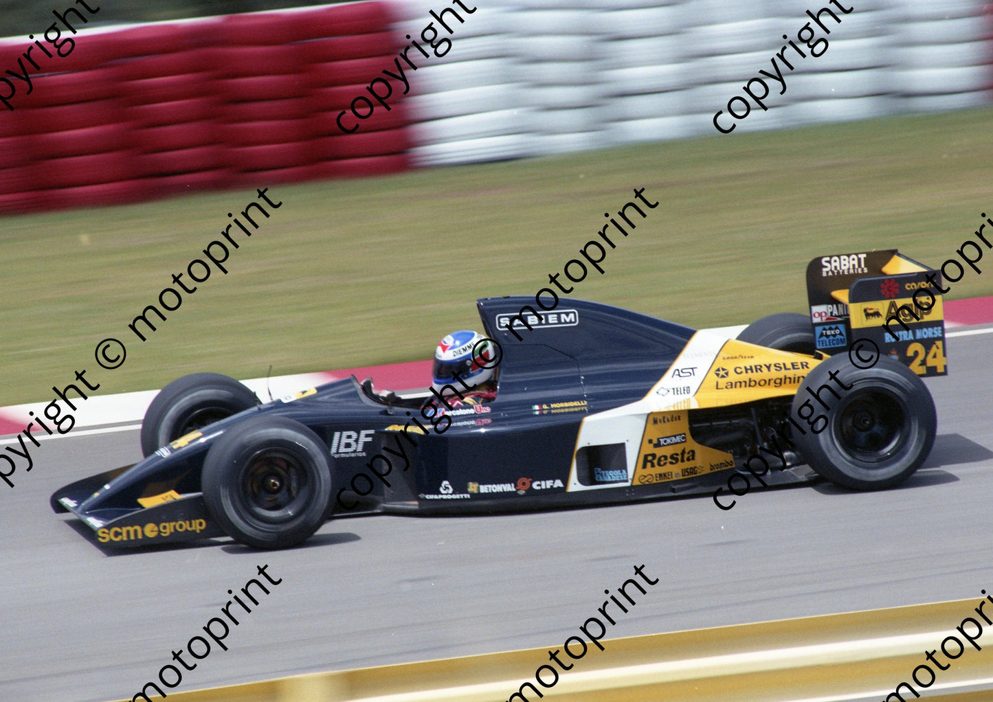 1992 SA GP 24 Gianni Morbidelli Minardi Lambo M191B (Watling) (2)