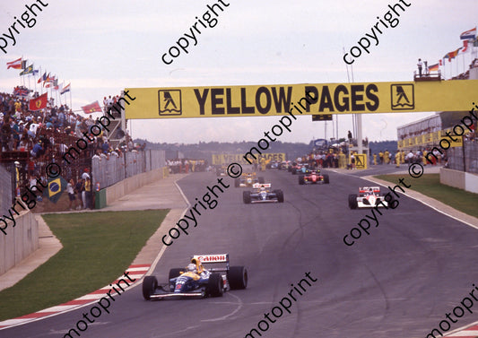 1992 SA GP 5 Mansell 2 Berger 6 Patrese (Watling)