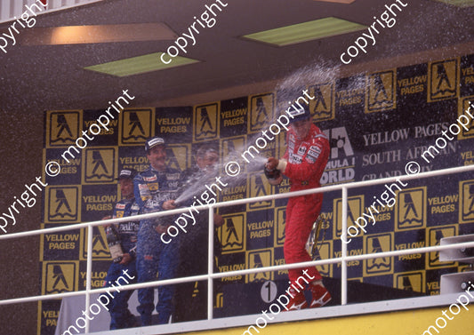 1992 SA GP 5 Mansell Williams Renault FW14B 1 Senna (Watling)