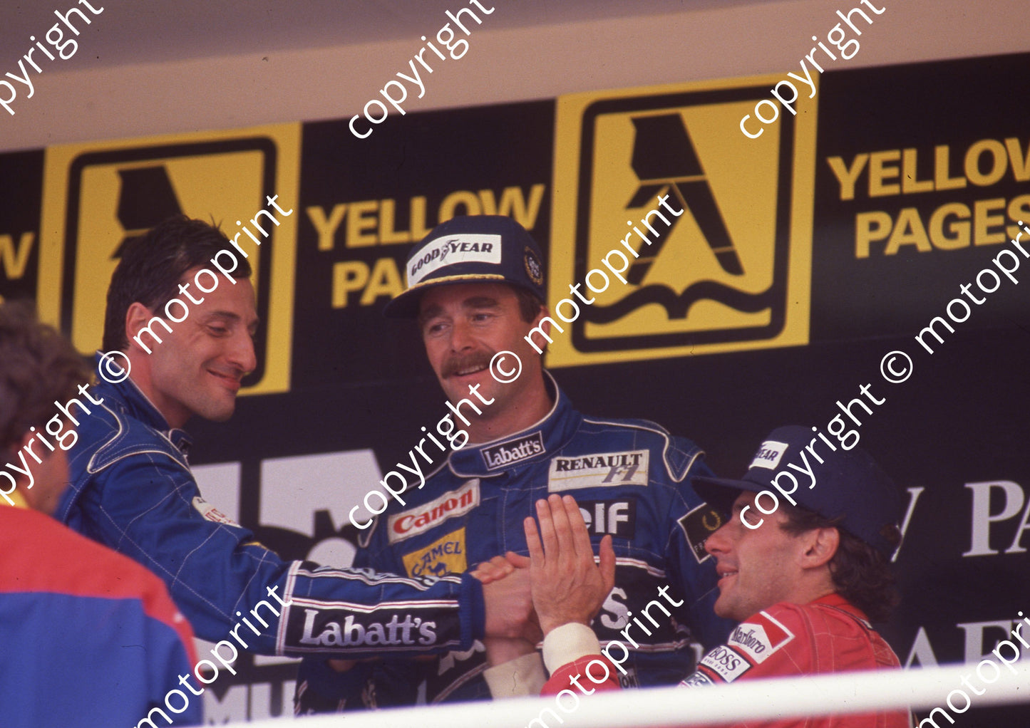 1992 SA GP 6 Patrese 5 Mansell 1 Senna (Watling)