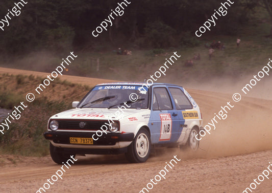 1992 Total Intnl 14 Jurg Nel, Martie Olivier Golf check (Watling)