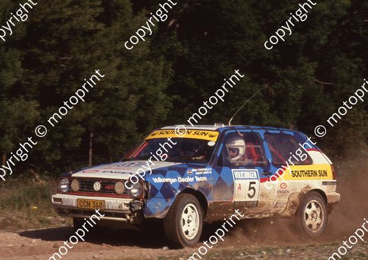1992 VW Algoa 5 Jan Habig, Mike Constable Golf Sync (Watling)