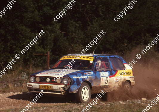 1992 VW Rally 5 Jannie Habig, MIke COnstable Golf (Watling)