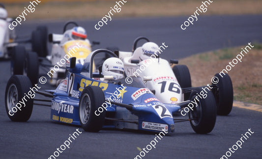 1993 Killarney FF 2 Andrew Hammond Reynard F89 16 Marc Gleed Ray 93F (Watling Photogr)